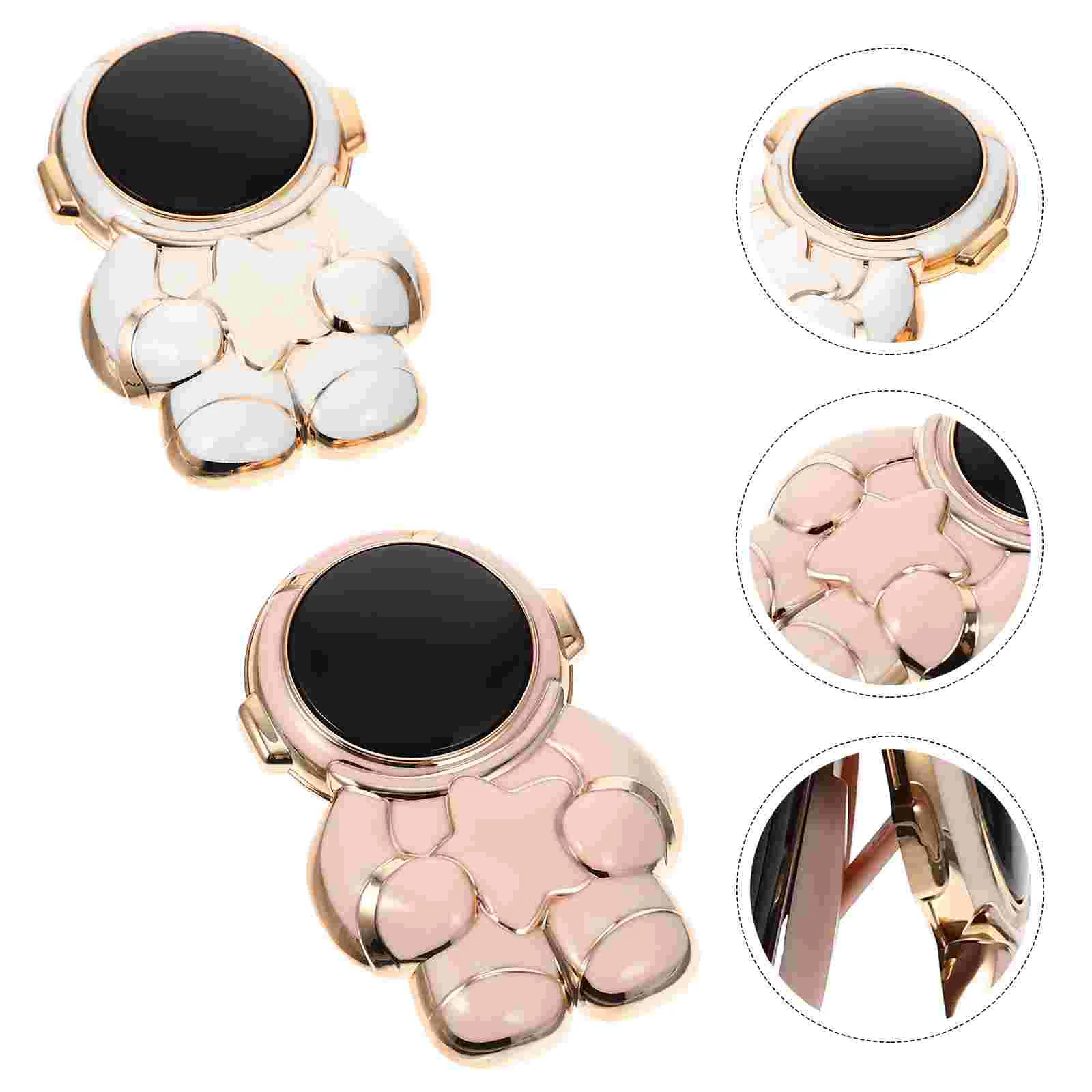 

2 Pcs Holder for Desk Astronaut Bracket Kid Phone Plastic Multifunctional Desktop Stand