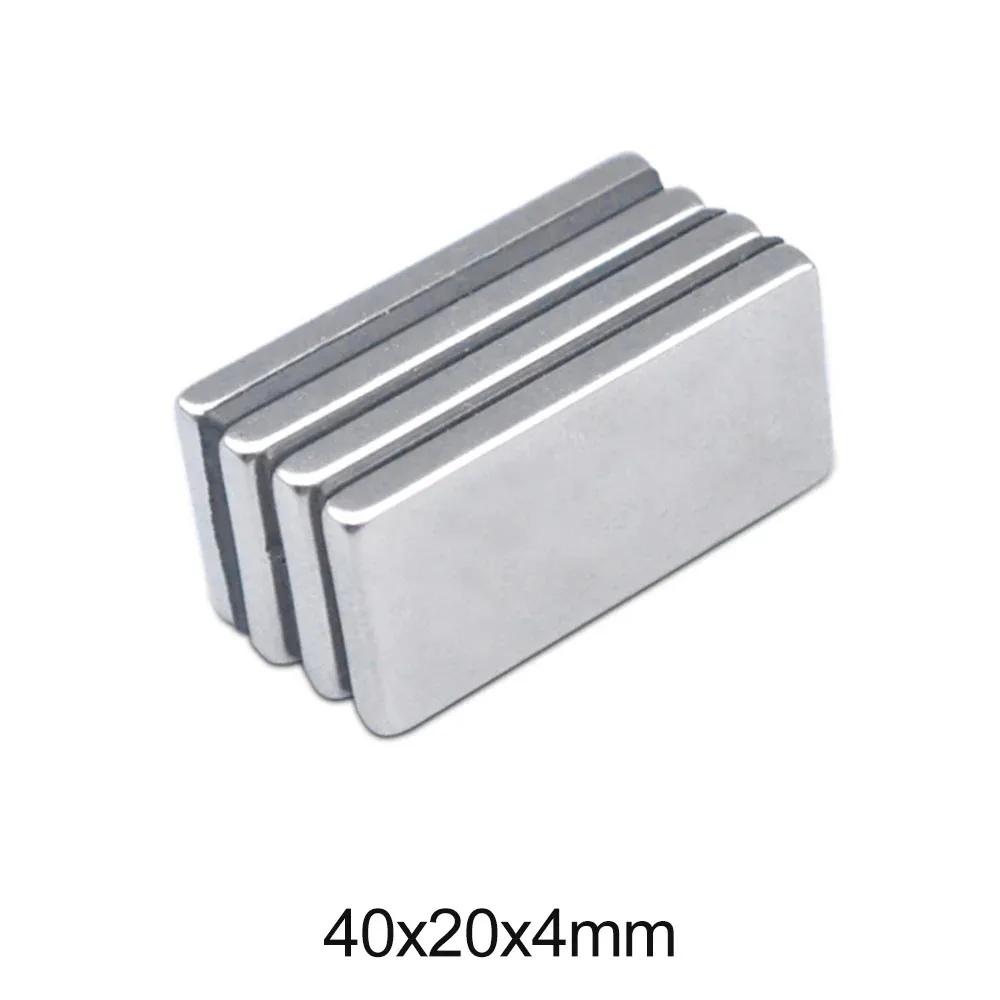 40x20x4 mm Block Powerful Magnets Thickness 4mm Neodymium Magnet 40x20x4mm Strong Permanent NdFeB Magnet 40*20*4 mm