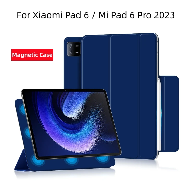 

Smart Case For Xiaomi Pad 6 2023 11 inch Magnetic PU Leather Tablet Cover for Xiaomi Mi Pad 6 Pro 2023 Case Protective Shell