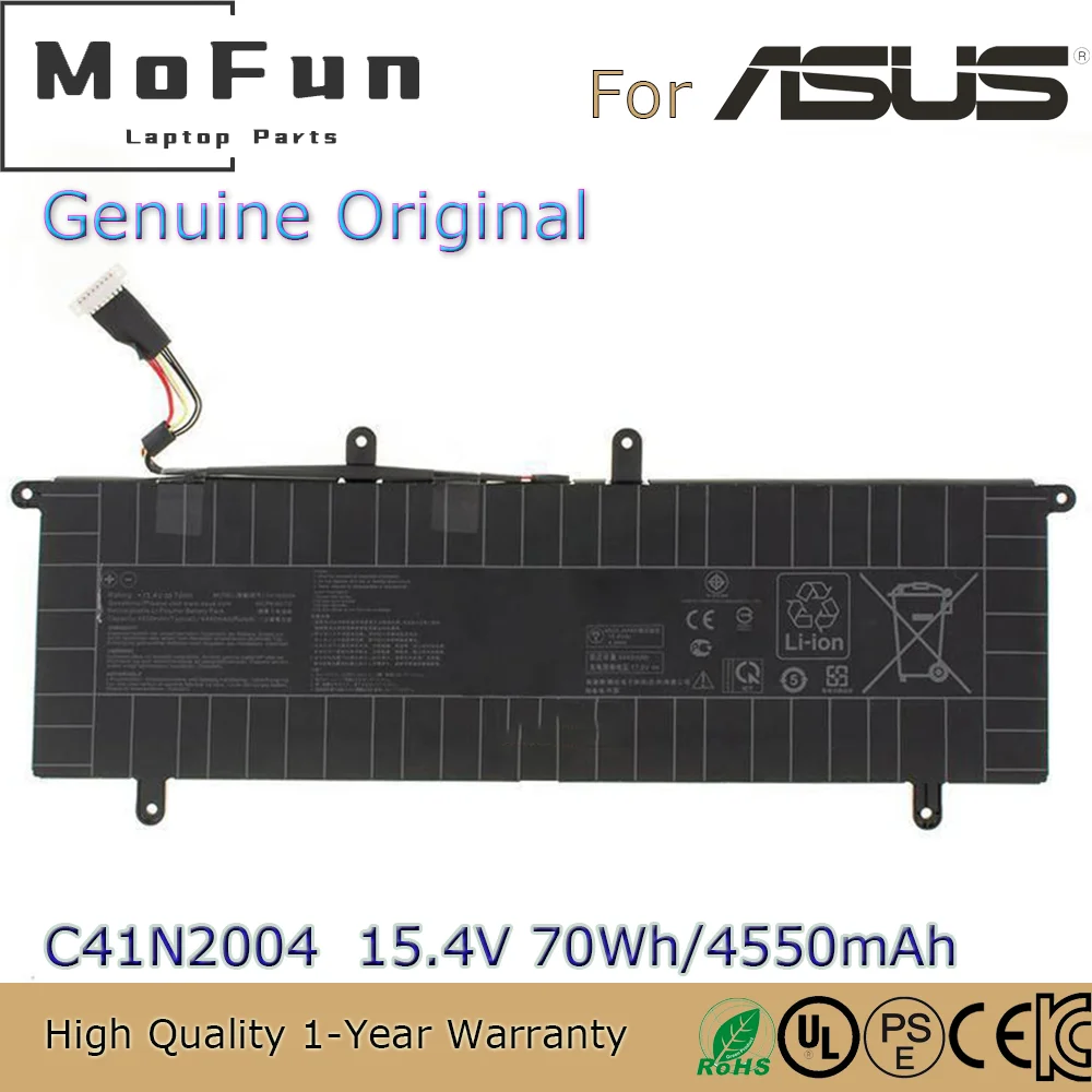 Brand New Original C41N2004 15.4V 70Wh Laptop Battery for Asus ZenBook Duo 14 UX482 UX482EA UX482EGR 0B200-03790000