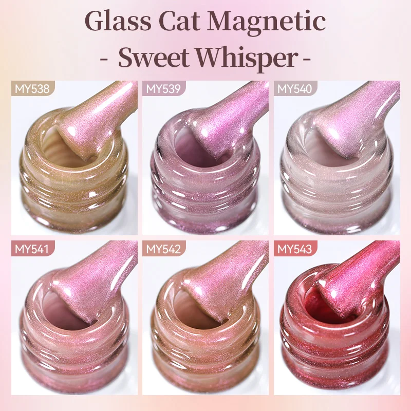 BORN PRETTY 10ml Rosa Glas Katzen-Magnetgel Nude Semi-Permanenter Magnet Soak-Off UV-Gel Nagellack Maniküre Nagelzubehör – Detail 3
