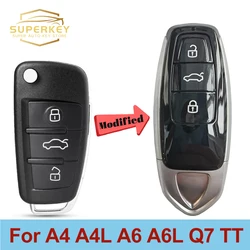 SUPERKEY modyfikacji dla Lamborghini styl centralny zamek z inteligentny klucz samochodowy Shell Case dla 2008 2009 2011 2013 2014 Audi A4 A4L A6 A6L Q7 TT