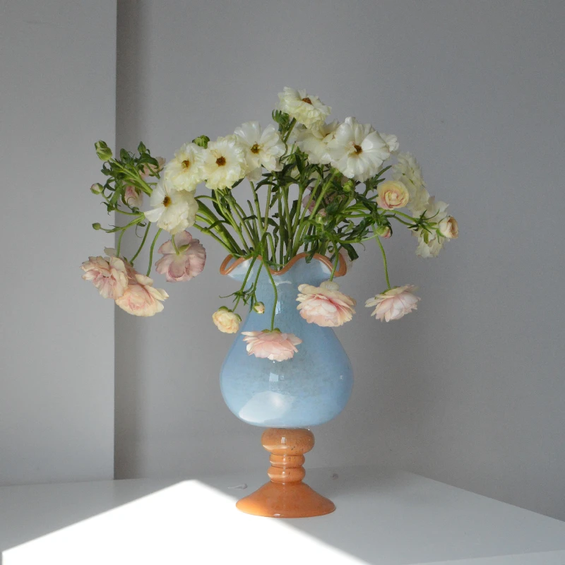 vase-a-lampe-a-vent-retro-francais-pied-haut-muguet-verre-antique-arrangement-floral-haut-de-gamme-ornement