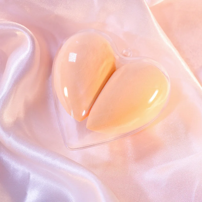 Heart Shaped Makeup Egg Beauty Makeup Blender Cosmetic Powder Puff Makeup Sponge Pad Foundation Powder Sponge Womens Accessories