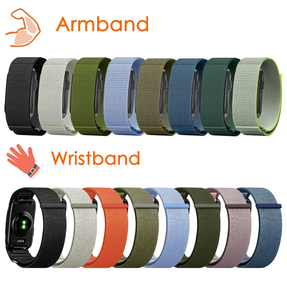 Nylon Woven Arm Wrist Band for Garmin CIRQA Lightweight Breathable Sport Bracelet Correa For Garmin CIRQA Smart Band Accessories