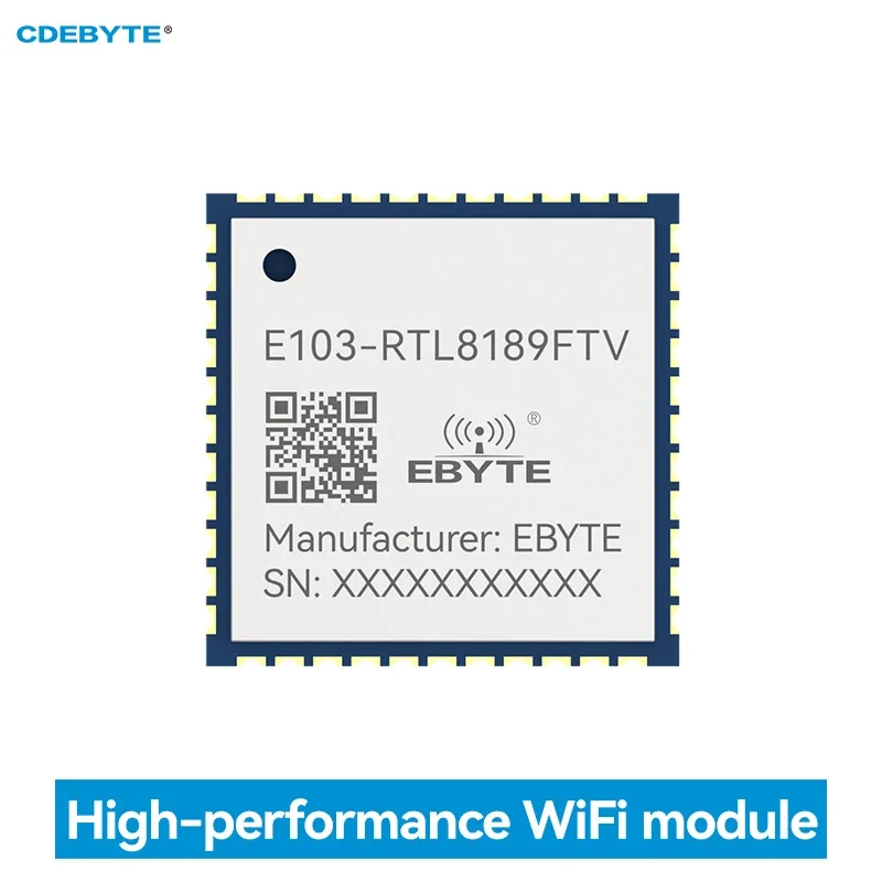 

2.4GHz WiFi Module RTL8189FTV 22dBm Stamp Hole CDEBYTE E103-RTL8189FTV SDIO Wireless Transparent Transmission