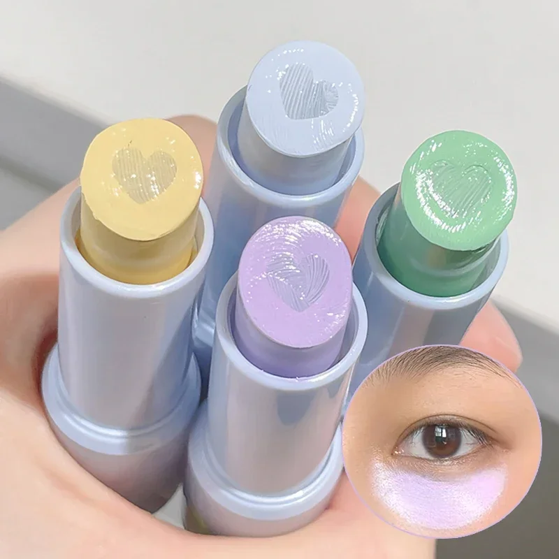 Heallor Color Correcting Makeup Primer Balm Moisturizing Green Purple Concealer Cream Cover Dark Circles Brighten Face Foundatio