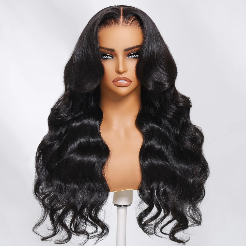 UNice 7x5 & 13x4 Lace Body Wave Human Hair Lace Front Wig With Drawstring Pre Cut Pre Bleached Glueless Wig