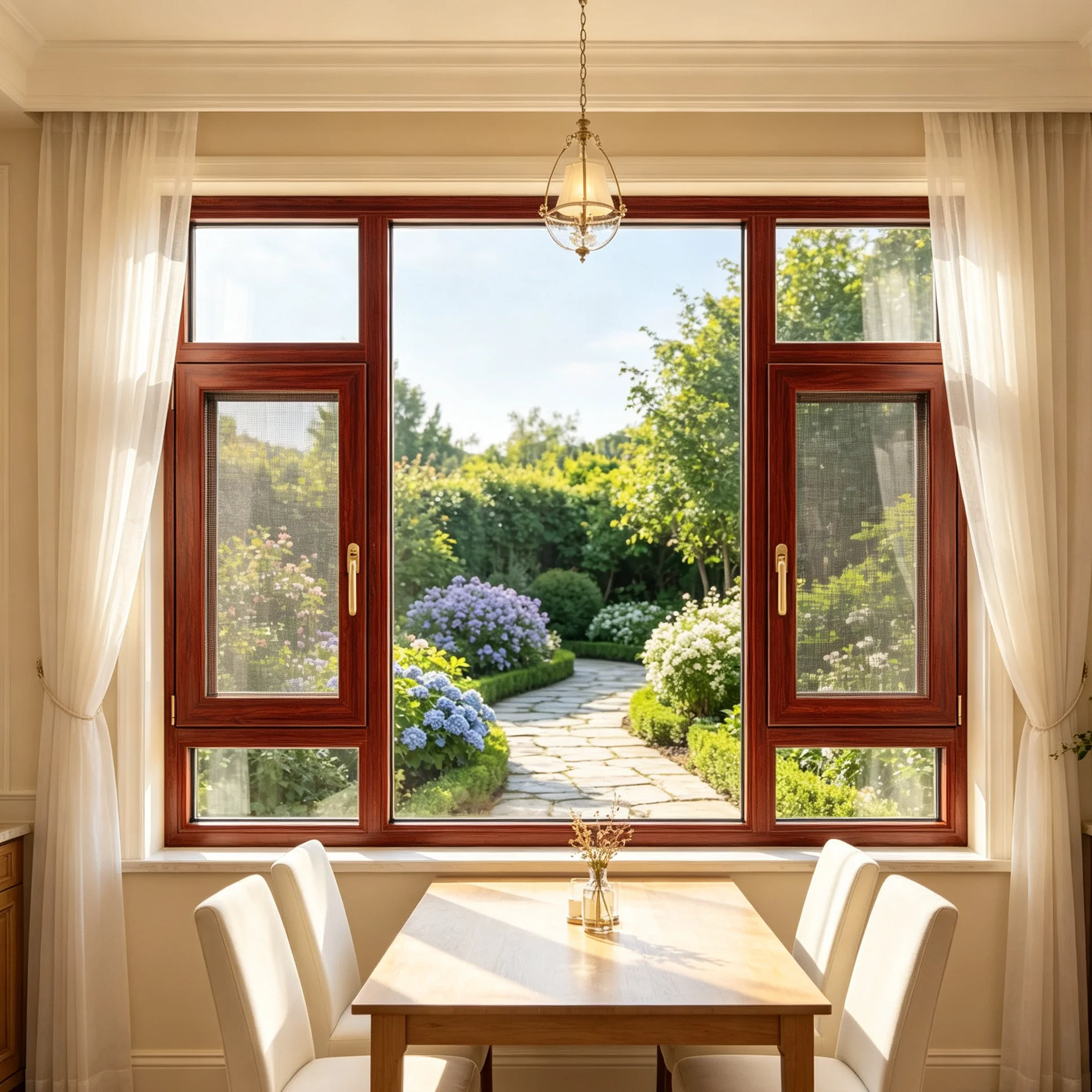 Minimalist Style Glass Window Noise Reduction Bedroom Hinged Windows Long Lasting and Durable High Quality Casement Windows