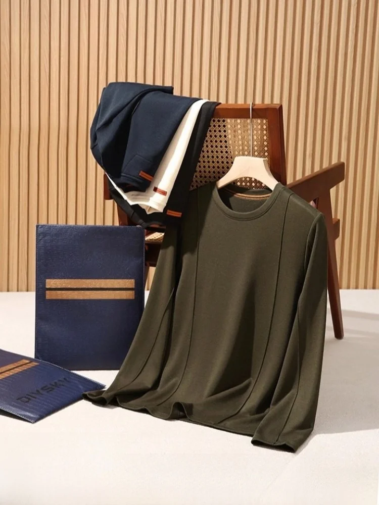 

Camere Blend Long Sve Base irt for Men Comfortable Warm Soft Autumn Winter Faionable Casual Sle round Ne