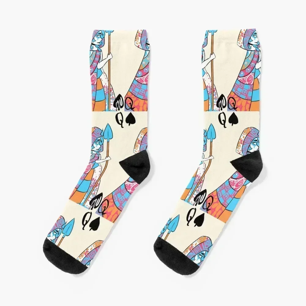 

Queen of spades (Fruit punch edition) Socks designer cycling Thermal man winter Socks Women's Men's