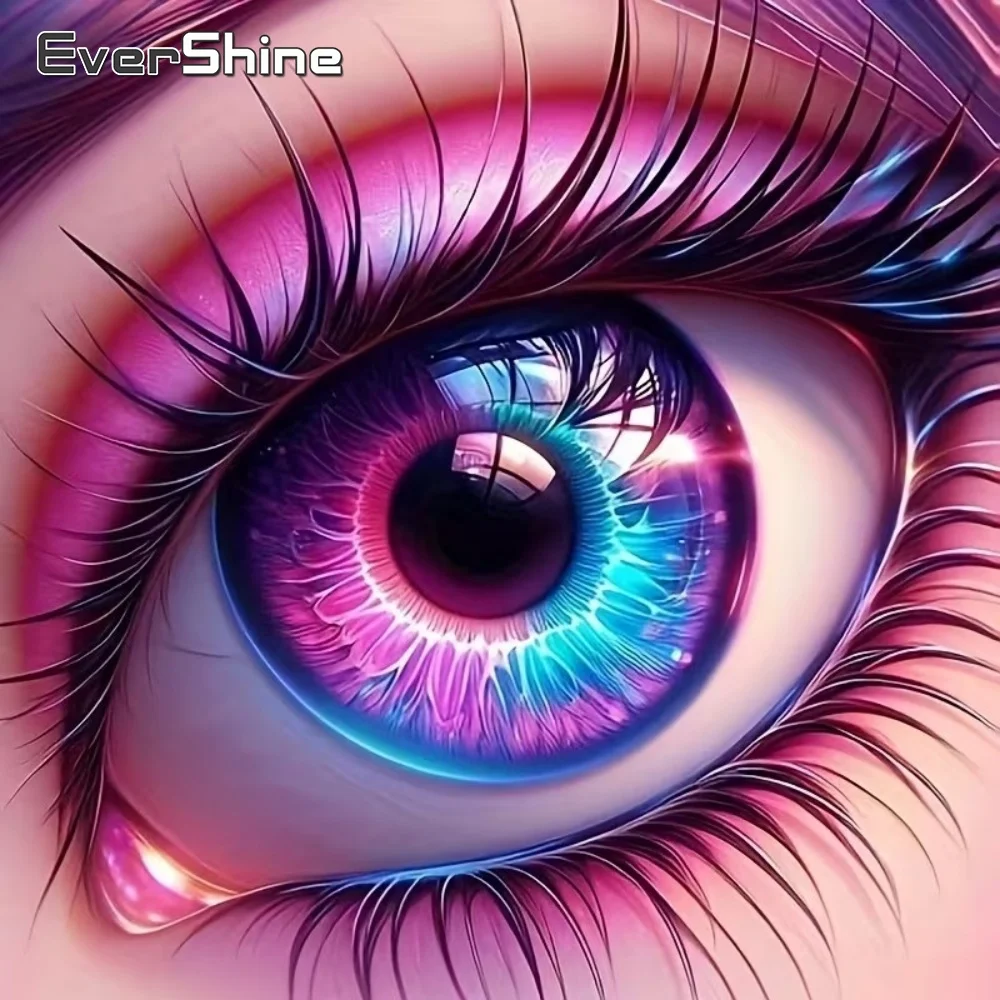 

EverShine Eye Diamond Painting Portrait Acrylic Craft Supplies DIY Embroidery Full Square Round Diamond Mosaic Holiday Gifts