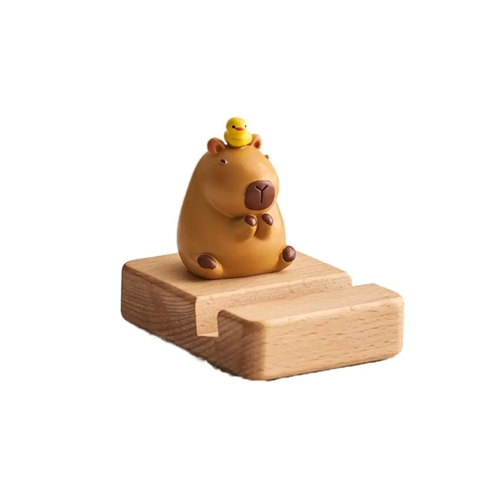 

Figure Model Capybara Phone Holder PVC Doll Desk Decor Capybara Mobile Phone Stand Animal Support Capybara Cell Phone Bracket