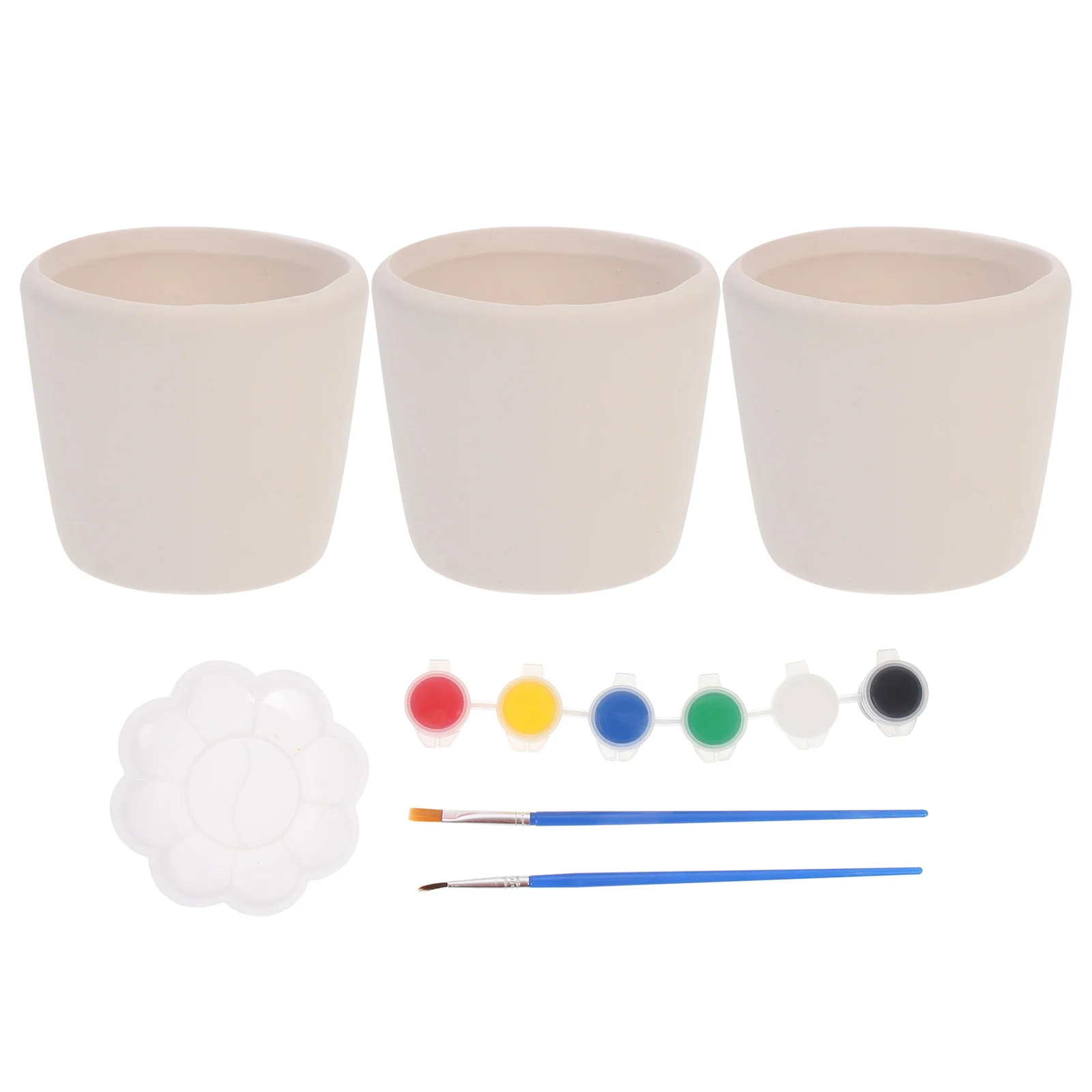 

Flower Pot Painting Kit Paintable Pots Plant to Your Own Crafts for Small Vase