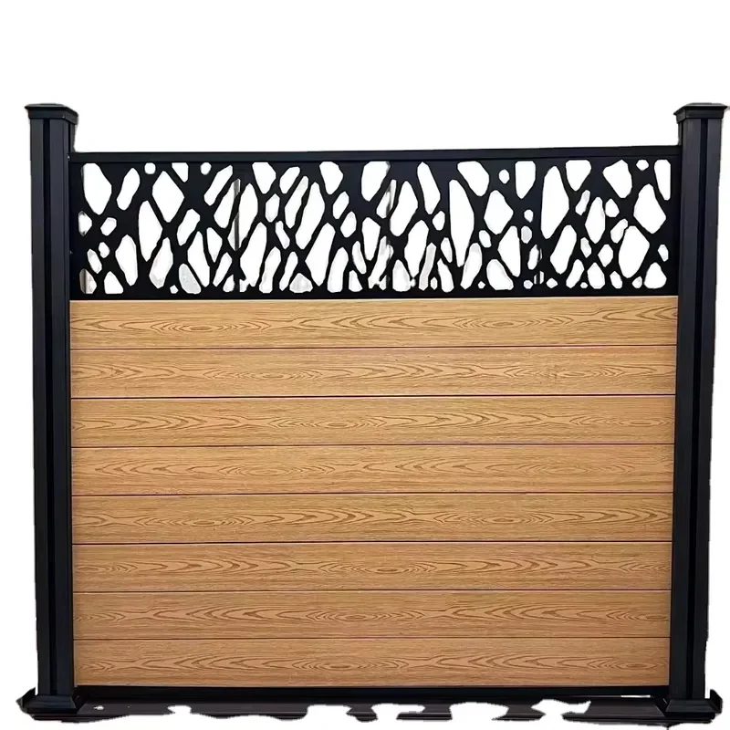 Fence Plastic Composite Gate Wood Post Fence Panels Wpc Ceiling Fencing