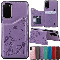 Luxury Wallet Flip Leather Case For Samsung Galaxy S8 S9 S10 5G S10E S20 S21 Ultra Note 20 A30s A50 A50s With Card Holder Cover