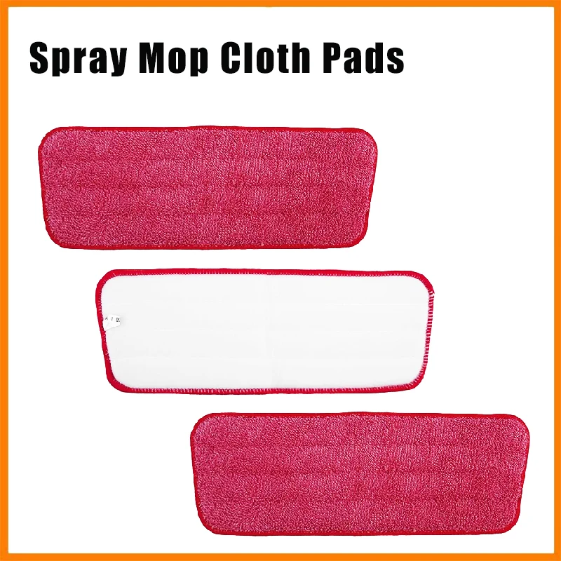 Mopa con pulverizador de microfibra, cabezal de fregona reemplazable para suelo, almohadilla de fregona de doble uso húmeda y seca, paño de fregona lavable, Trapezoidal