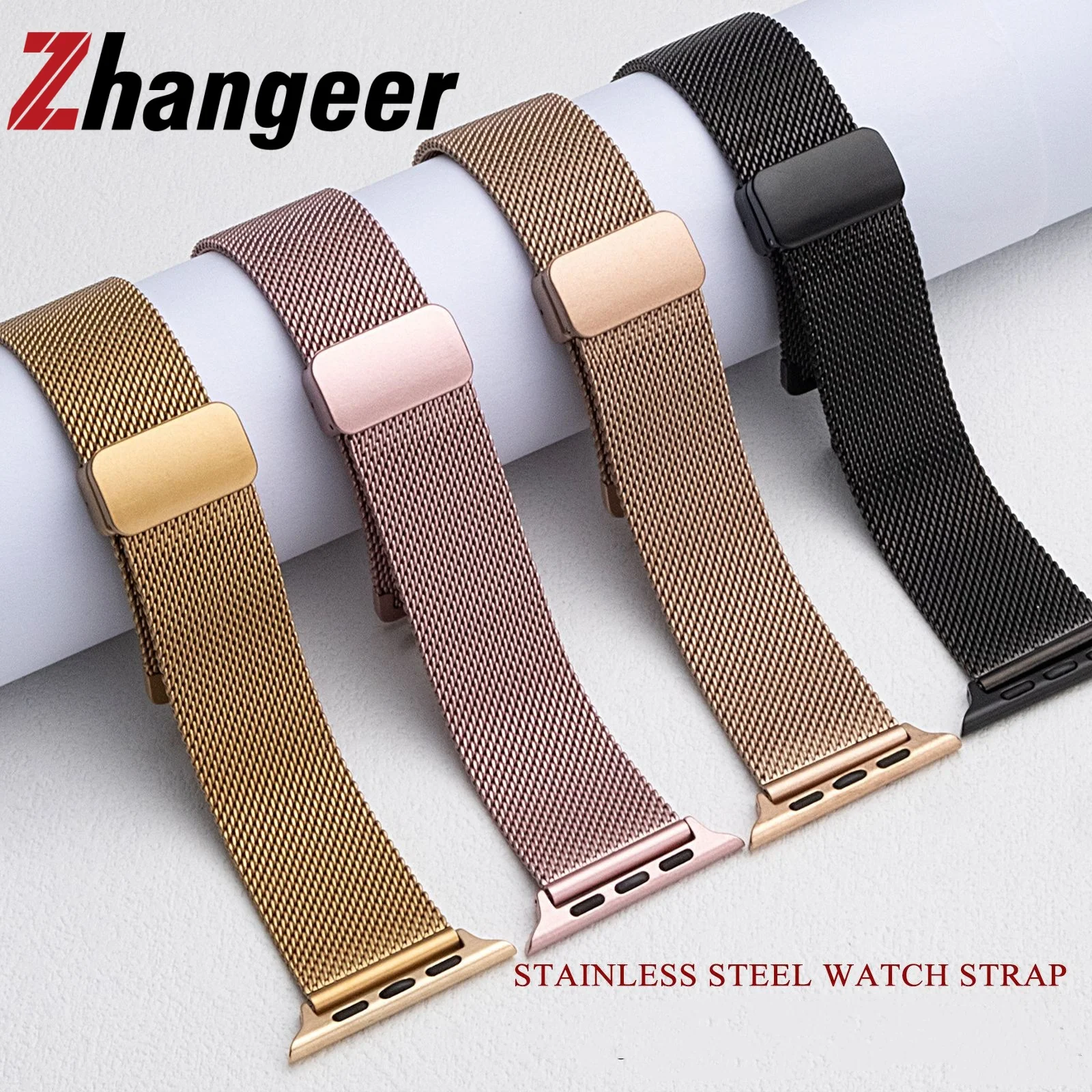 

Stainless Steel Mesh Loop Watch Band for Apple Watch Ultra 2 Band S10 46mm 42mm 45mm 40mm 41mm 38mm 44mm Metal Watch Strap