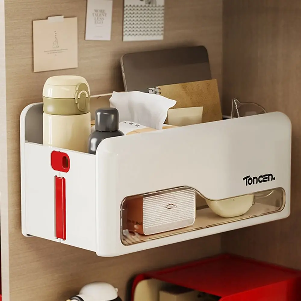 

Creative Hanging Organizer Wall-mounted Divisible Bathroom Storage Rack Punch-free Stretchable Dormitory Storage Box