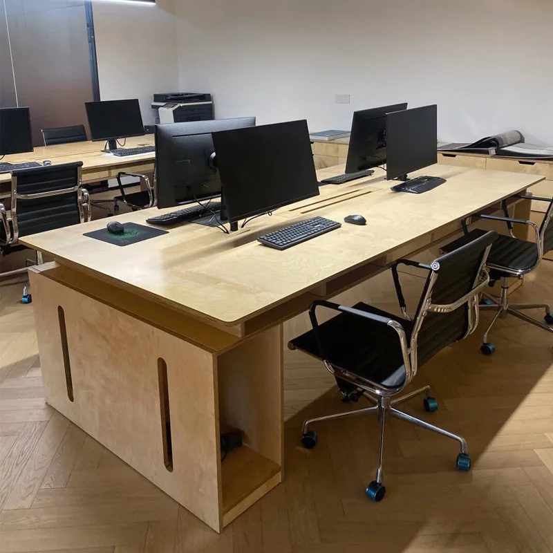 

Ocean Board Staff Desk Simple Modern Furniture Staff 46-seat Desk Office Screen Card Seat Computer Desk