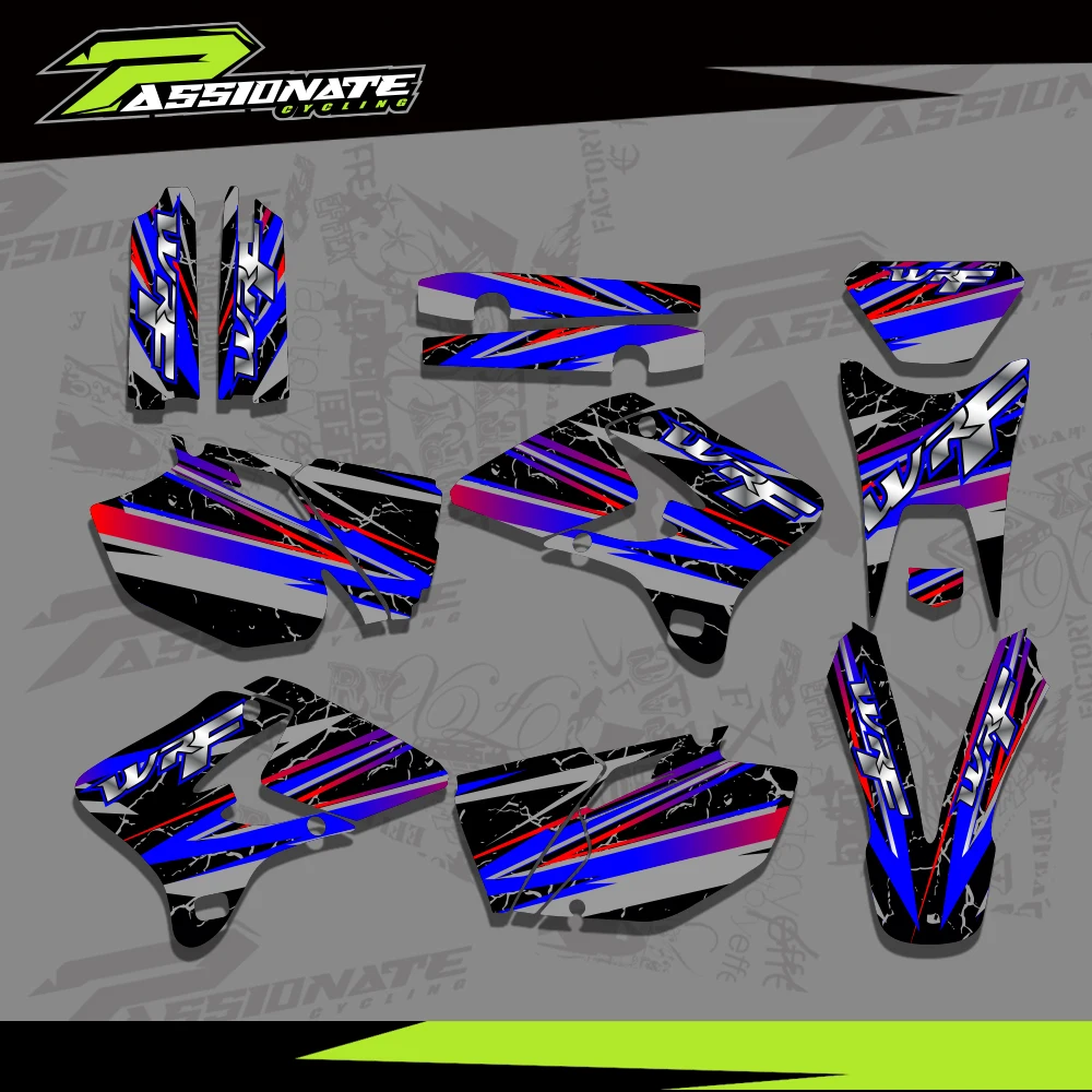 For YAMAHA WR 250F WR 450F WR250F WR450F WRF 250 450 2003 2004 Graphics Decals Stickers Motorcycle Background Custom