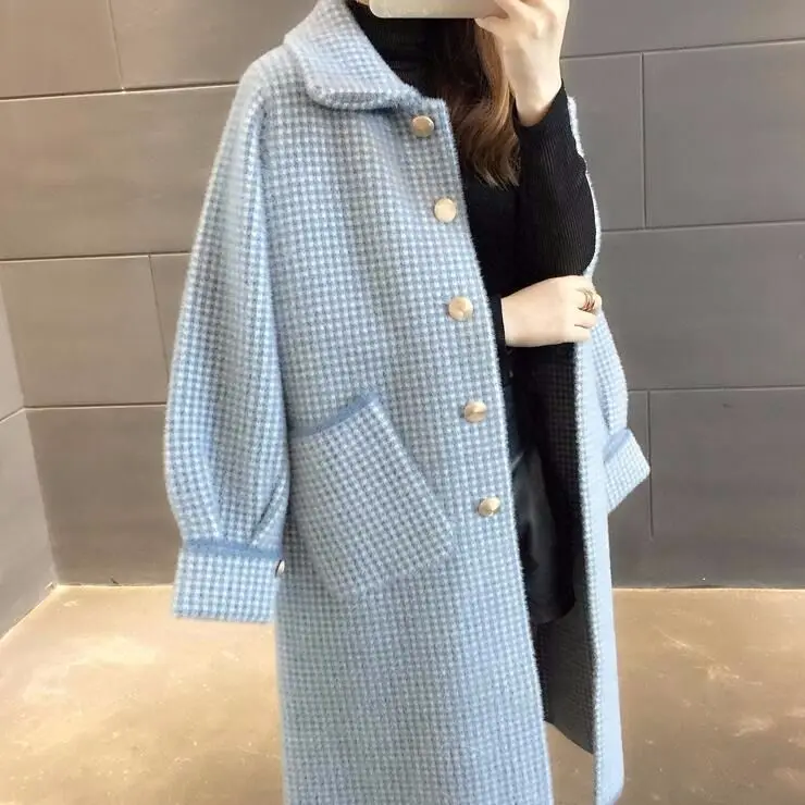 Vy1113 2020 primavera autunno inverno nuove donne di modo casuale Delle Signore di lavoro di usura bella Giacca donna femminile OL di lana cappotto