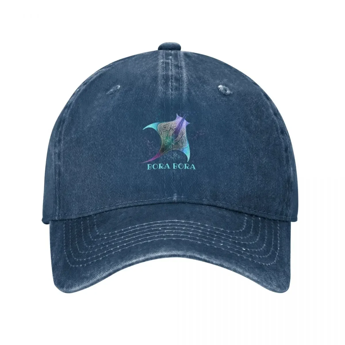 Stingray Manta Ray Scuba Diving, Bora Bora, French Polynesia Baseball Cap beach hat Designer Hat Women's Men's