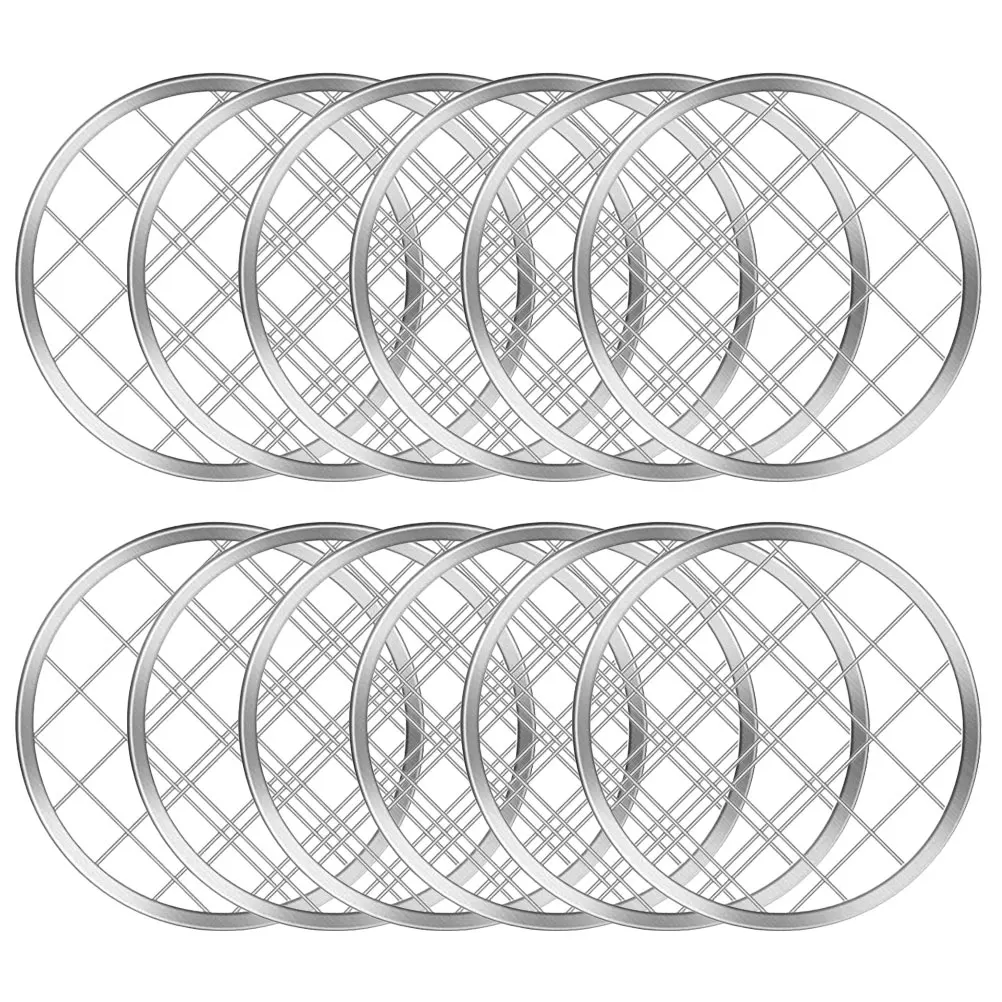 

12pcs Mason Jar Flower Stainless Steel Floral Grid Reusable Pen Holder Organizer Detachable Metal Flower Arrangement Grid For