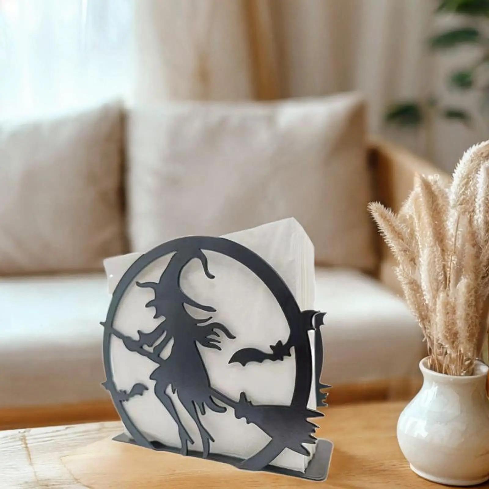 Napkin Holder Witch Paper Towel Napkin Storage Rack Multipurpose Iron Tissue