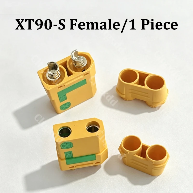 XT90 XT90-S Anti-Spark Panel Mount Socket Fixed Bracket Dust Cover QS8-S High Current Connector For E-bike RC Drone EV Scooter
