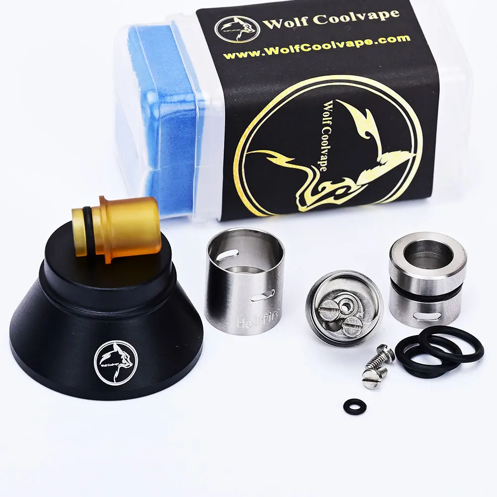 Wolfcoolvape Hellfire Viper V2 Rda Mtl Vape 14Mm Hellfire Rda Bf 316ss Rebuildable Druipende Verstuiver Mtl Vape Rda