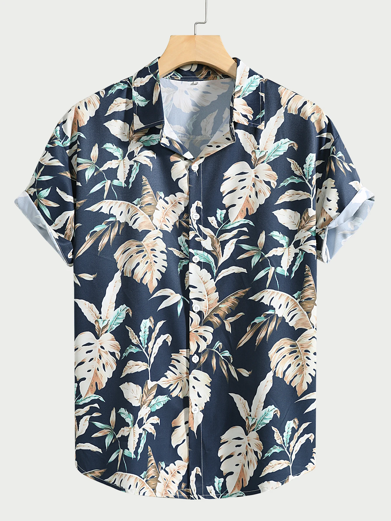 2024 Men\'s Fashion digital Printed short-sleeved Shirt Men\'s Hawaiian printed shirt