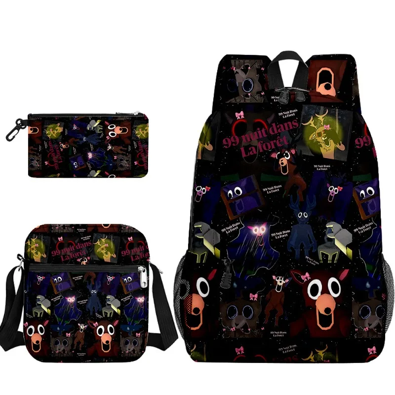 

Robloxs 99 Nights in The Forest Student Backpack Primary and Secondary School Backpacks Fashion Trend Backpack Gifts