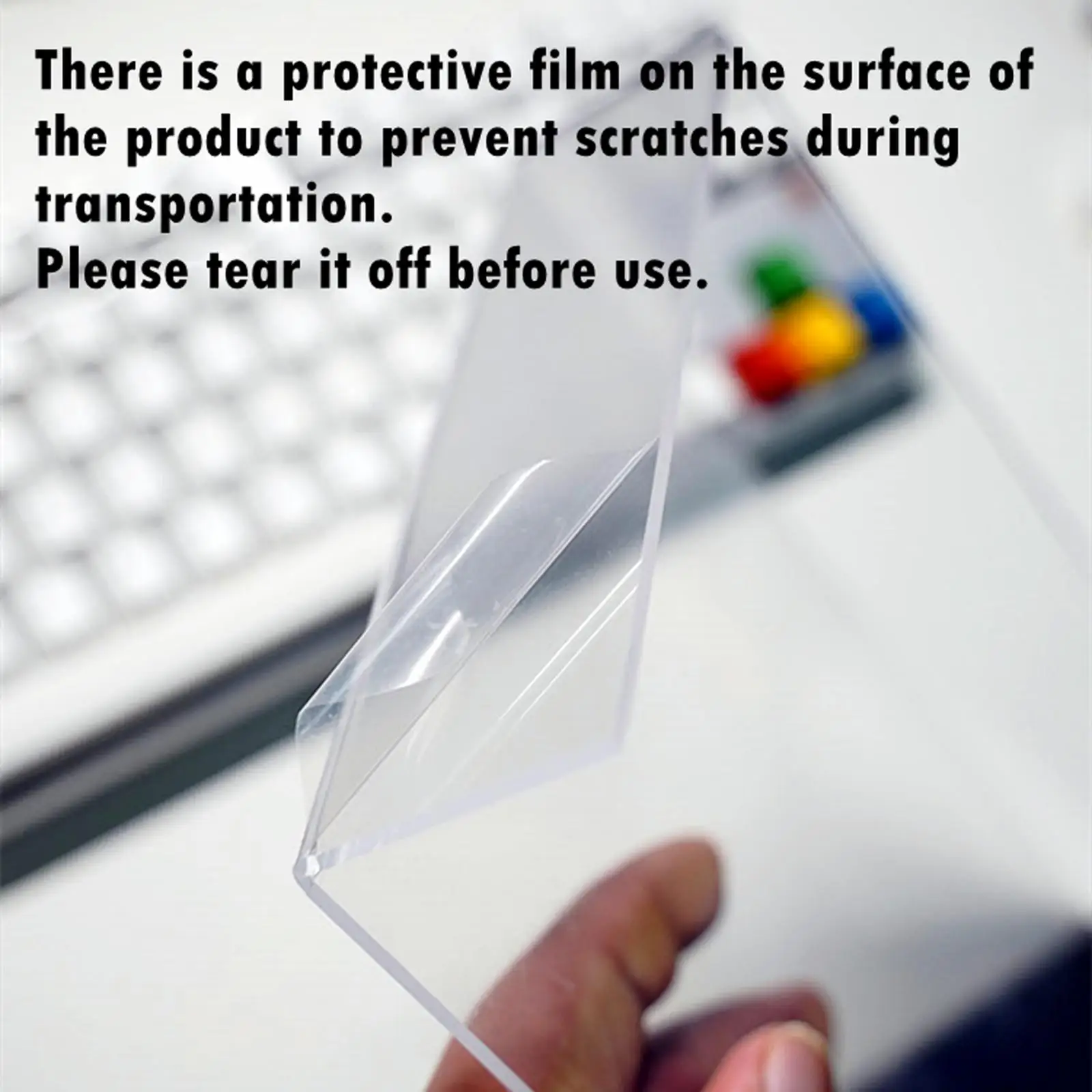 Keyboard Dust Cover Transparent Premium Waterproof Easy to Use 104 Keys Accessories Protection Acrylic Keypads Cover for Desktop