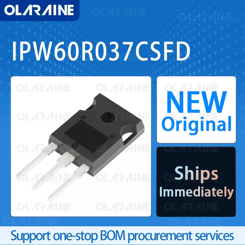 1/5/10Pcs IPW60R037CSFD TO-247-3 Original Transistor MOSFET RoHS N-Channel 1 Channel Vds-650 V Id-54 A