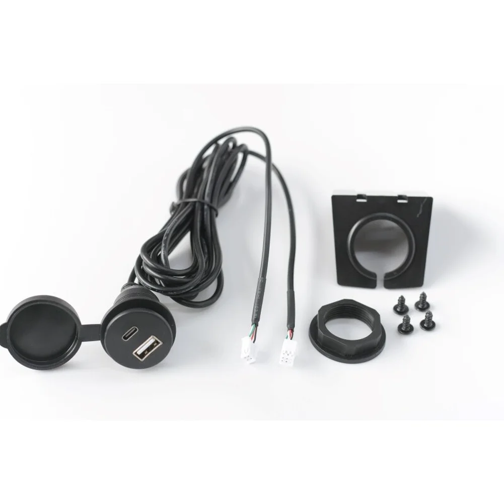 Waterproof Car Dash Mount Interface Cable 150cm Length with Conversion for 4/6PIN Audio Peripherals Waterproof