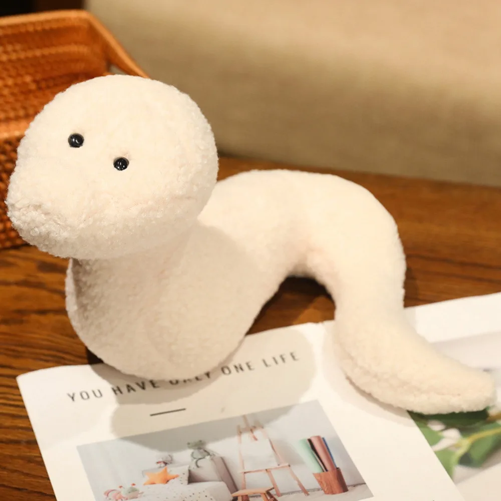 Happy New Year Snake Year Plush Toy PP Cotton Simulation Snake Year Mascot Toy Soft Creative Snake Doll Plushies Birthday Gifts