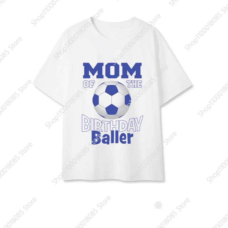 Family Matching Football Birthday Number 1-9 T-shirts Grandparents Mom Dad Bro Sis Top It Is My Birthday Soccer Print TShirt