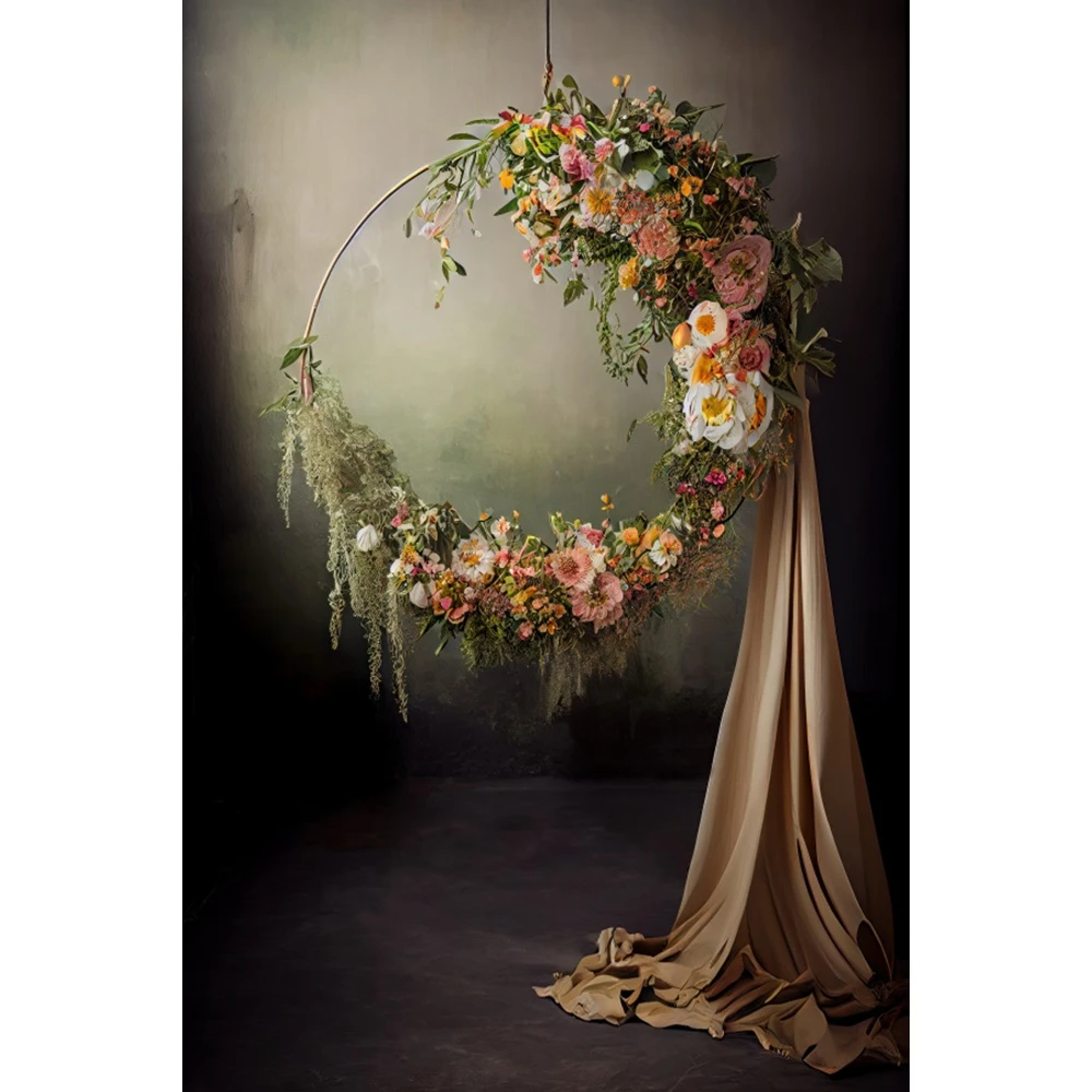 Wedding Portrait Photography Backdrop Vintage Interior Art Oil Painting Flower Pregnancy Bridal Shower Adult Photo Background