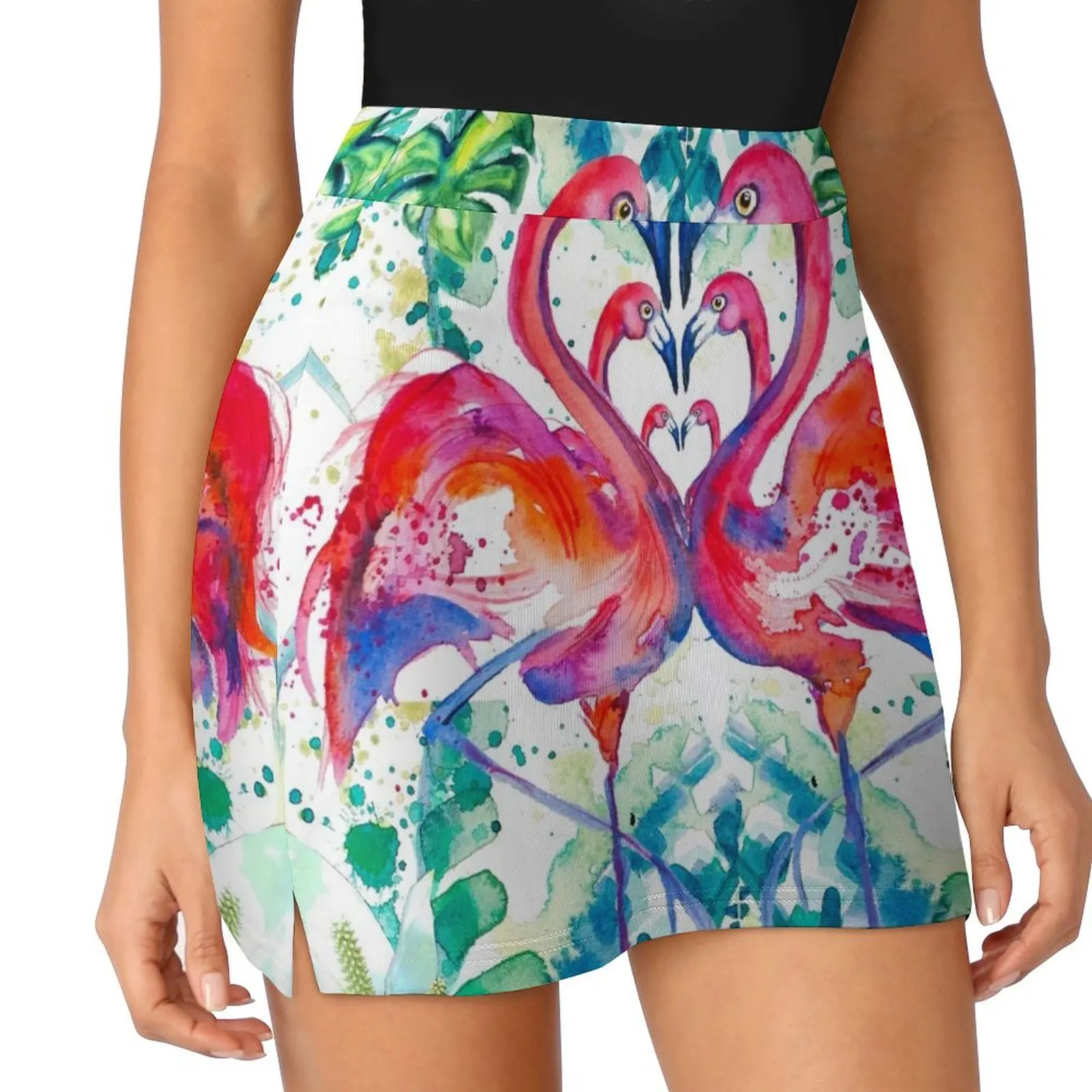 

Flamingo Tropicana Mini Skirt women clothes Dresses Korean clothing skirts women summer 2025