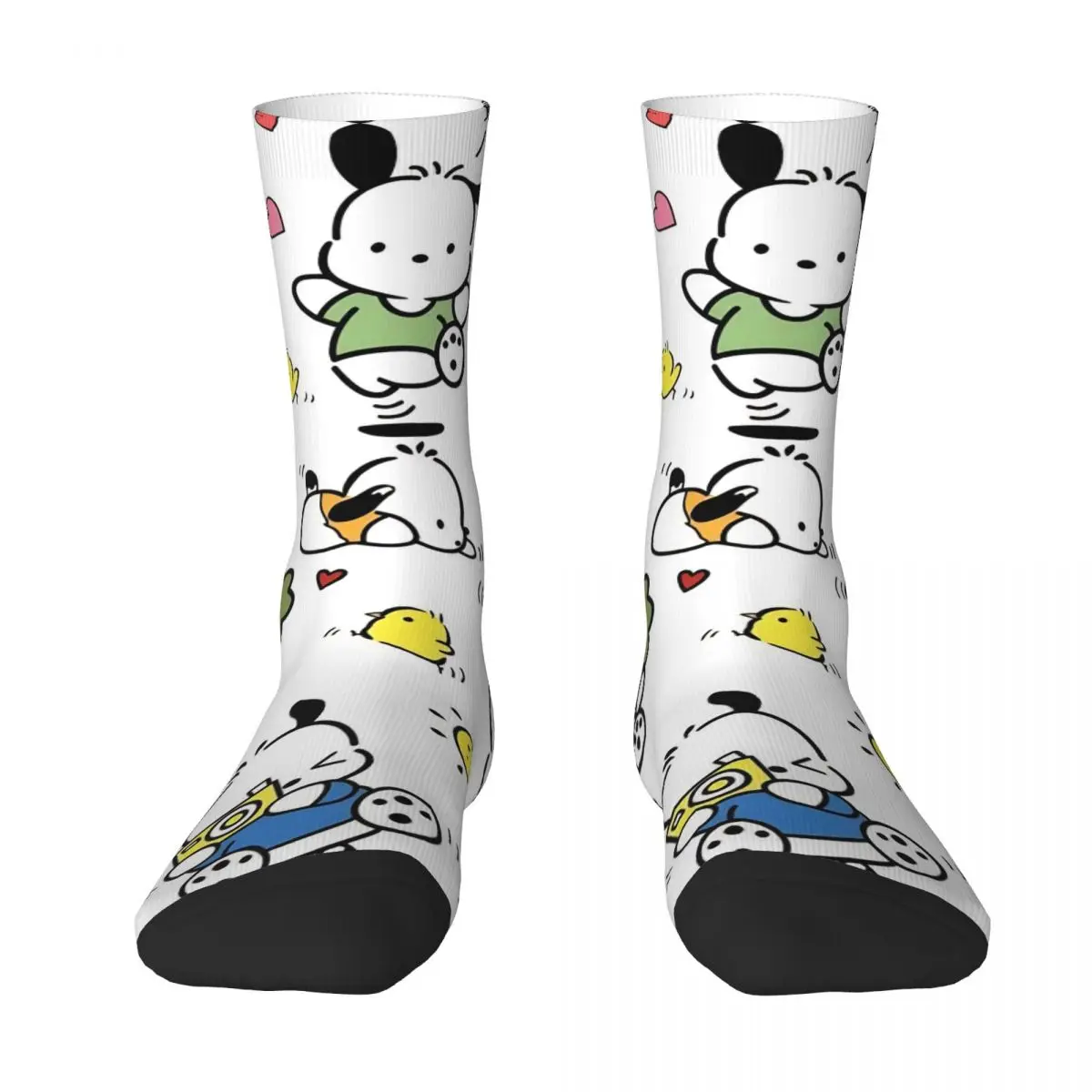 Pochacco الأبيض الكلب شخصية جوارب مخصصة جوارب بأشكال مضحكة الخريف عدم الانزلاق الجوارب الرجال تسلق الجوارب الناعمة الدافئة