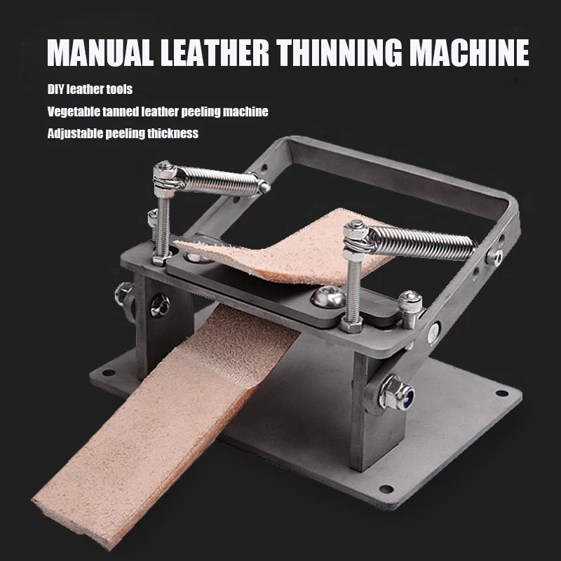 

Manual Leather Peeling Machine Cowhide Leather Splitter Machine Leather Shovel Skiver Cutting Thinning Peeler Leathercraft Tools