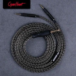 OPENHEART 16 Core Hoofdtelefoonkabel Voor Audio Technica ATH-R70x XLR 4.4mm 3.5mm 2.5mm 2m 3m Upgrade Gebalanceerde Kabel Verzilverd