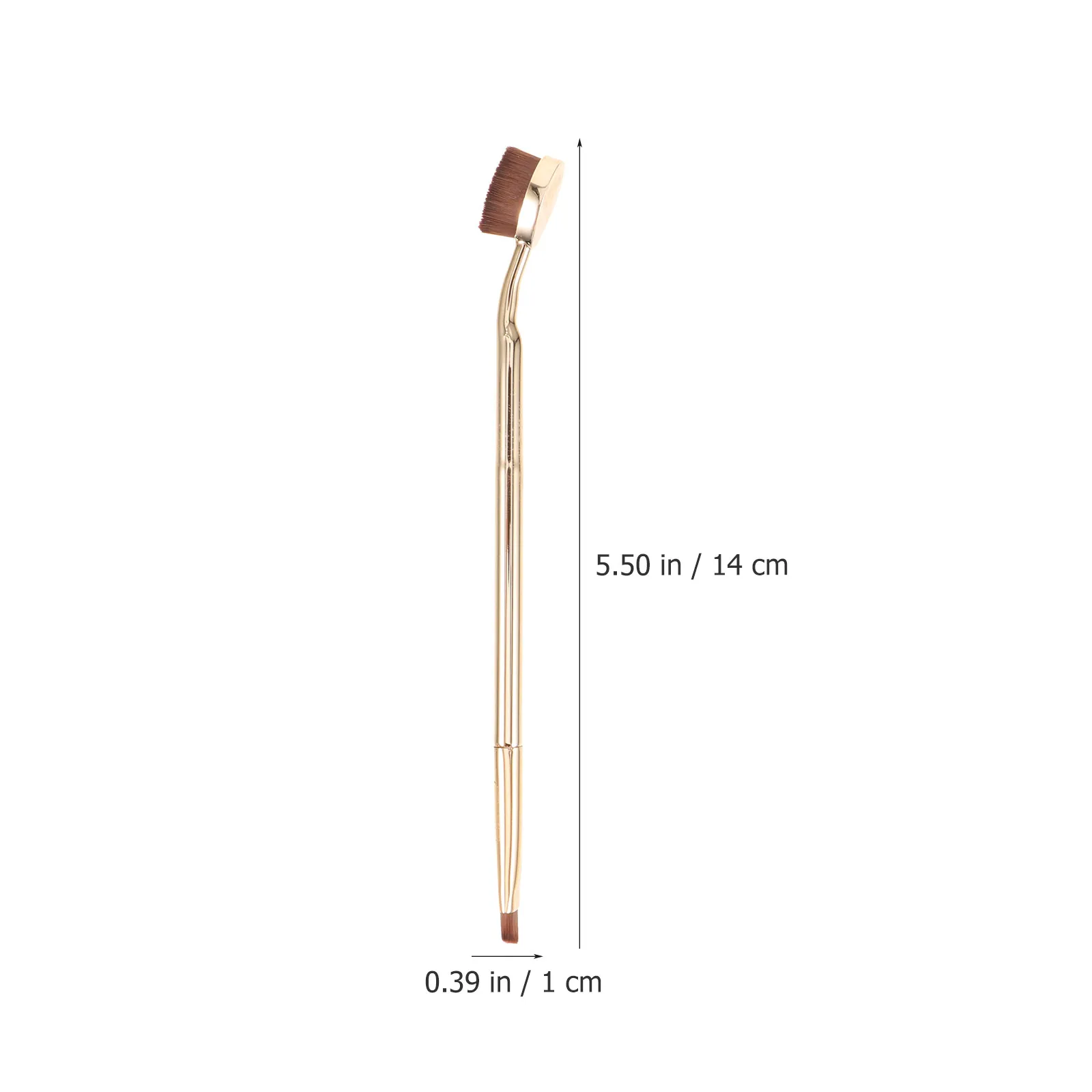 Double-Ended Concealer Brush with Angled Tip for Under-Eye Blending, Foundation, Powder & Eyebrow Touch-Up