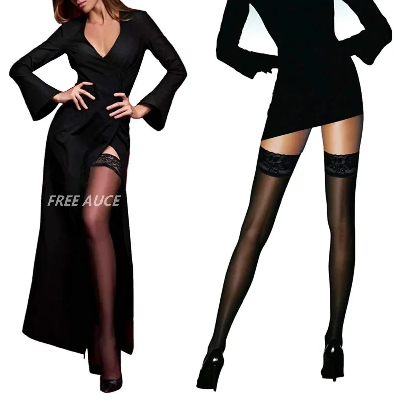 

Lengthen Women Stockings Lace Tall Woman Stocking Extra Long Lace Socks FREEAUCE