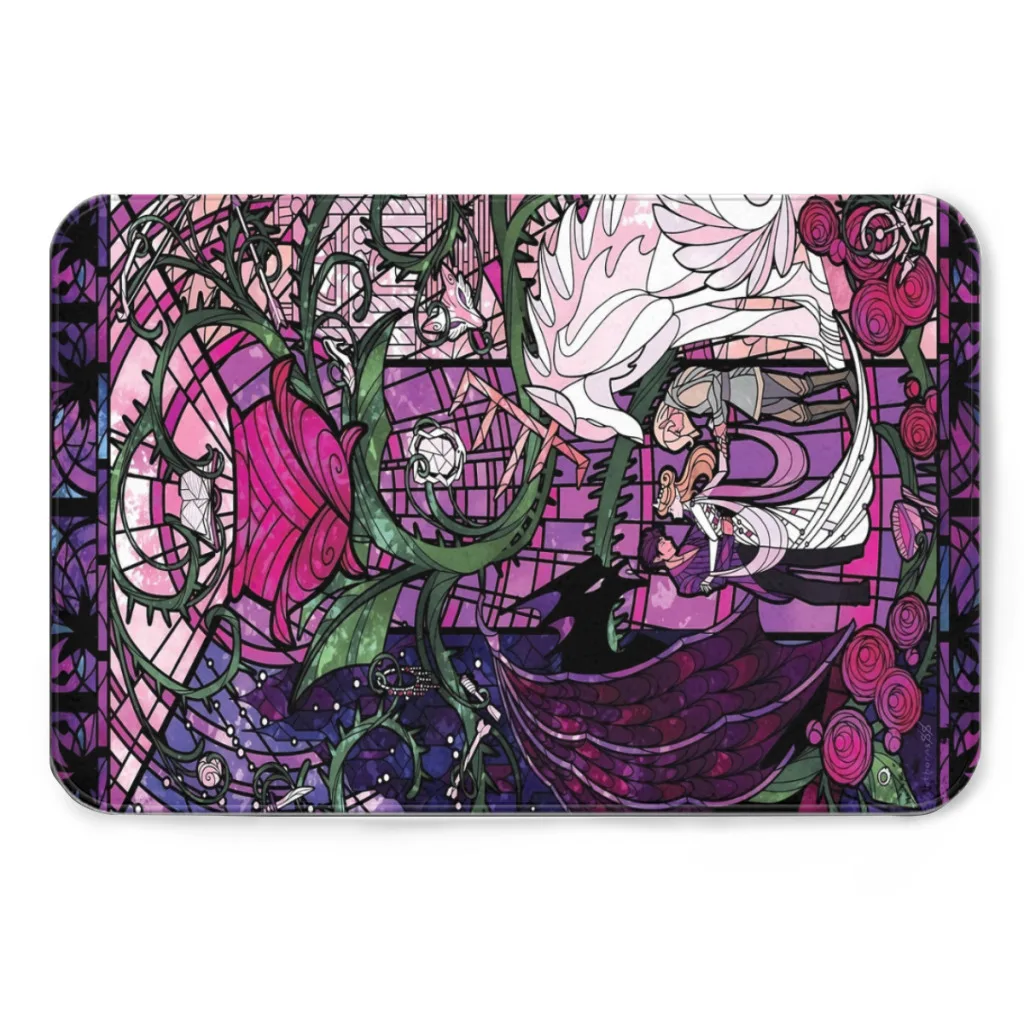 A Court of Thorns and Roses Stained Glass Large Size Living Room Rug Light Luxury Sofa Floor Mat Full Shop Home Room Bedroom