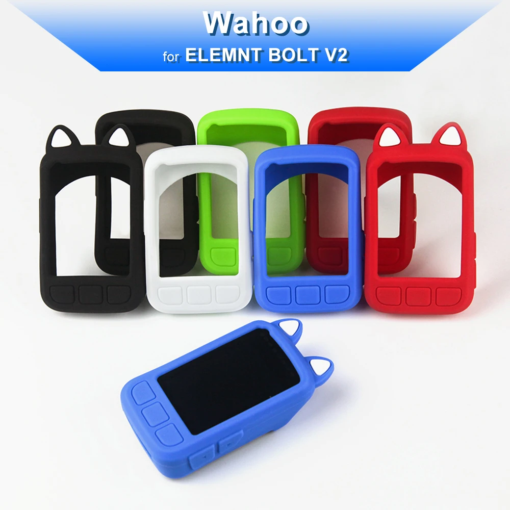 

Wahoo ELEMNT BOLT V2 Protective Case Bicycle Computer Silicone Cover Cartoon Edition Rubber LCD Screen Protector