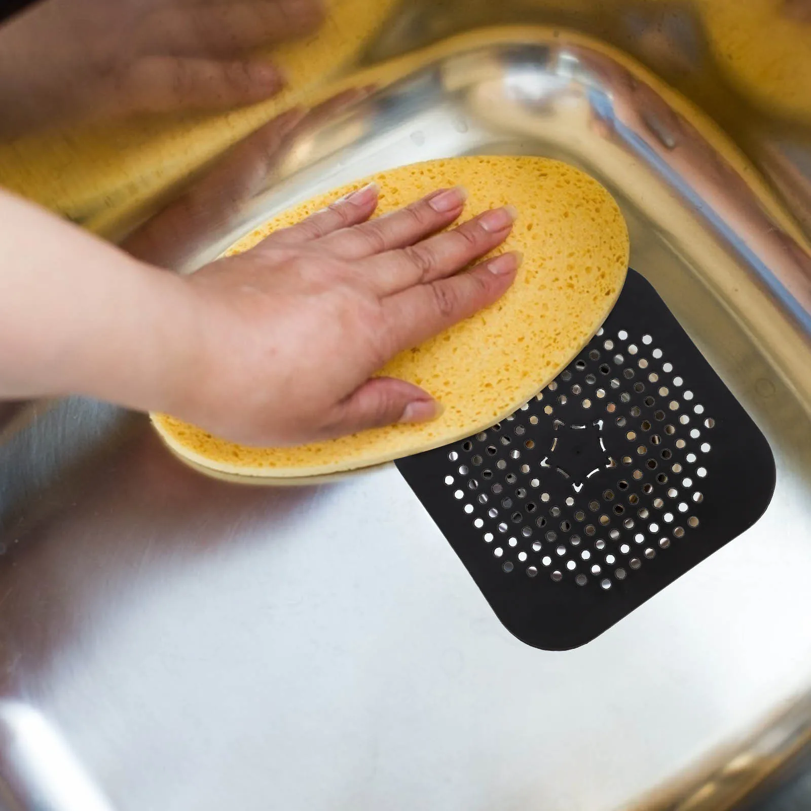 

4Pcs Silicone Floor Drain Covers Bathroom Supplies Nonclogging Smooth Water Flow Durable Design Shower Drain Cover