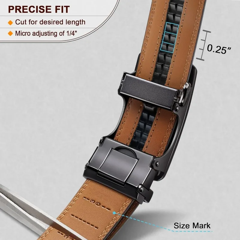 Men\'s leather belt new high-end youth automatic buckle Korean version business genuine cowhide versatile pants belt light luxury