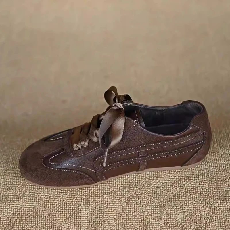 

AIYUQI 2026 New Women's sneakers shoe Flat Genuine Leather German Training Shoes Women Plus Size Spring Fashion female Shoes